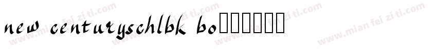 new centuryschlbk bo字体转换